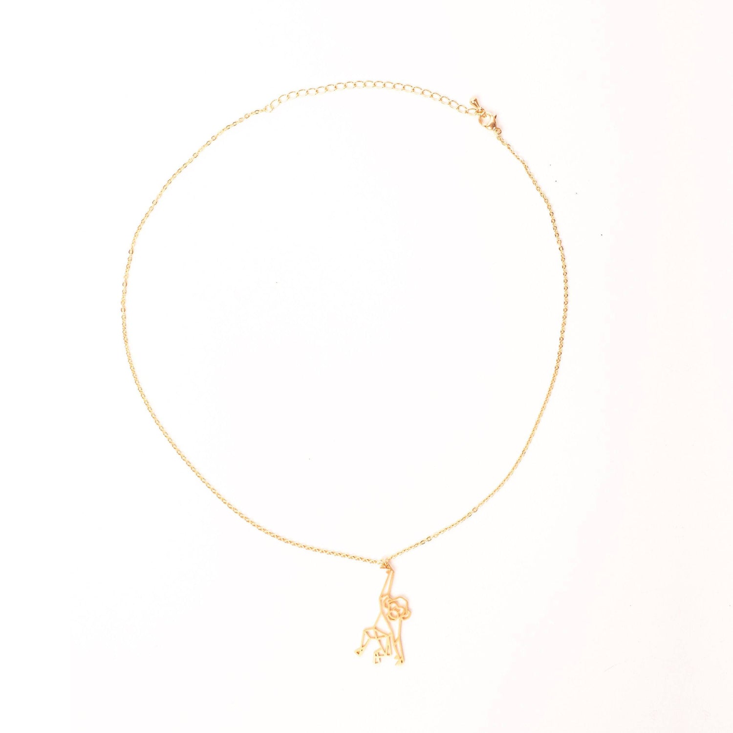 BAMAY Collana Abbinata Per Coppie Con Ciondoli Scimmia - Acciaio Inox Oro 18k E Argento, Ipoallergenica